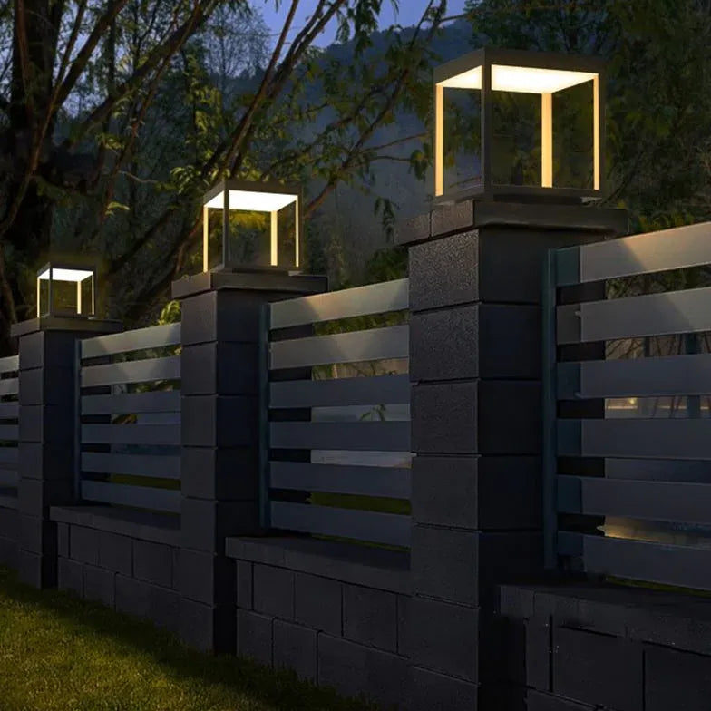 Solar Light Rectangular Riley Metal Led