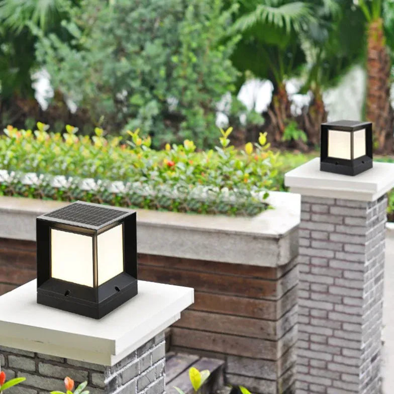 Black Solar Light Riley Metal & Acrylic Solar Ip65