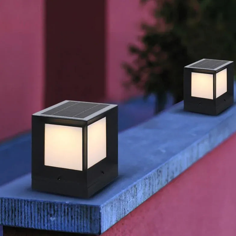 Black Solar Light Riley Metal & Acrylic Solar Ip65