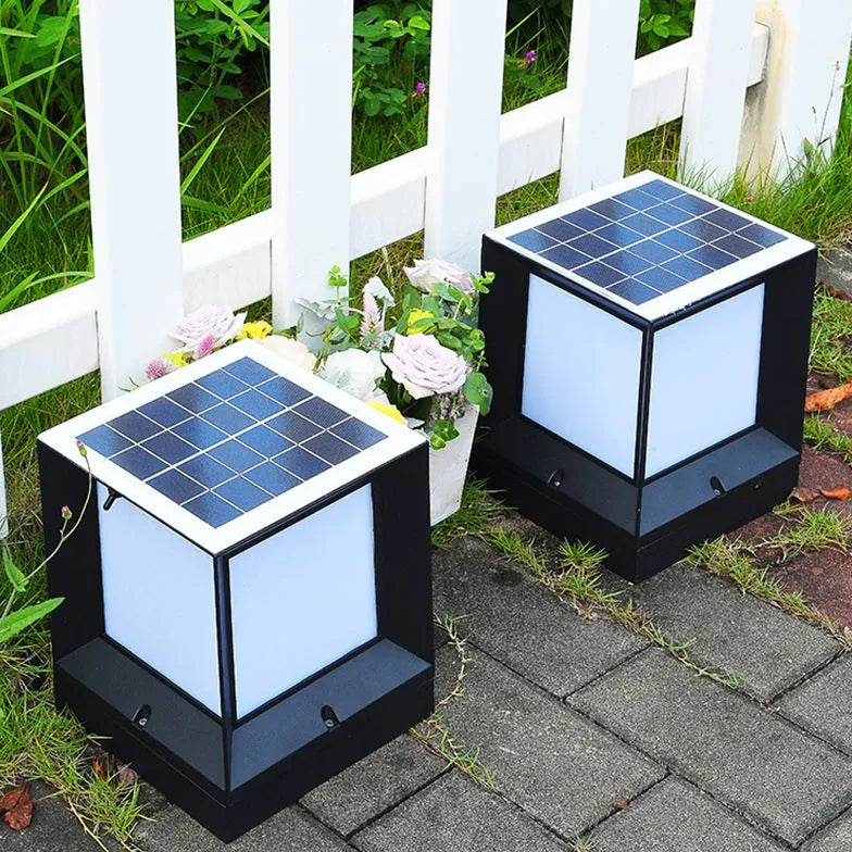 Black Solar Light Riley Metal & Acrylic Solar Ip65