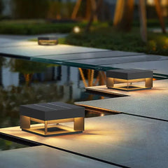 Solar Light Square Riley Metal Led Outdoor