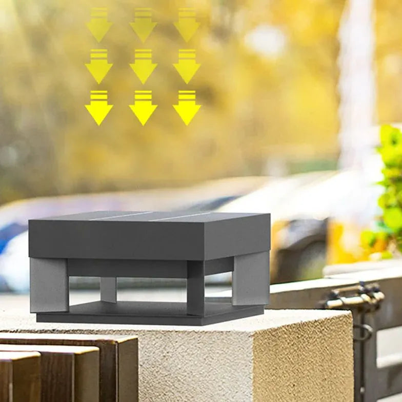 Solar Light Square Riley Metal Led Outdoor