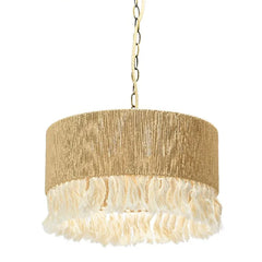 Light Single Pendant For Bedroom Ritta Metal & Rope Led