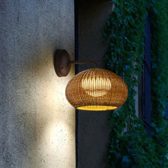 Outdoor Wall Light Ritta Rattan Outdoor Ip65