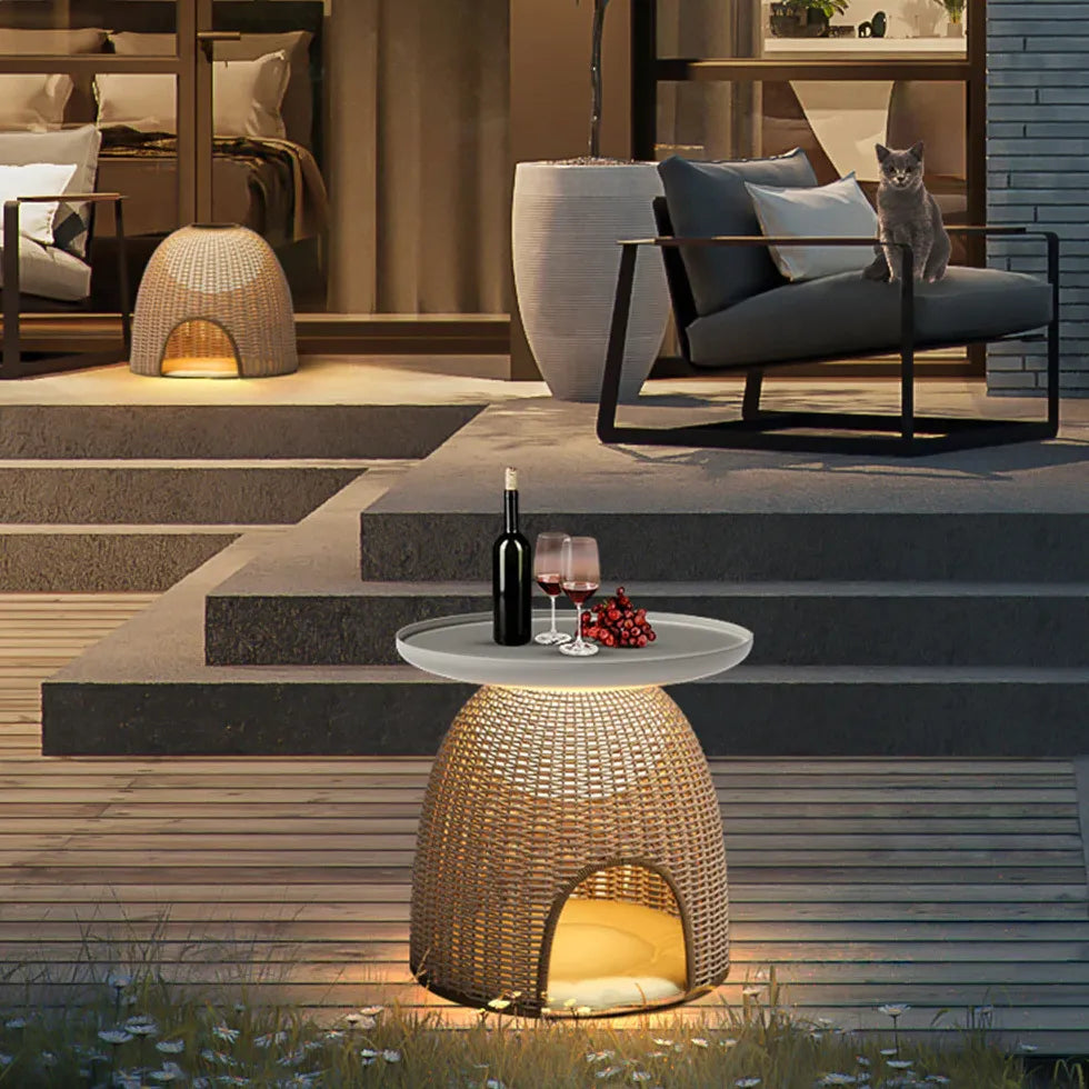 Floor Lamp & Lanterns Ritta Metal & Rattan Led