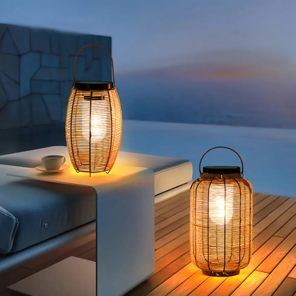 Floor Lamp & Lanterns Ritta Metal & Imitation Rattan