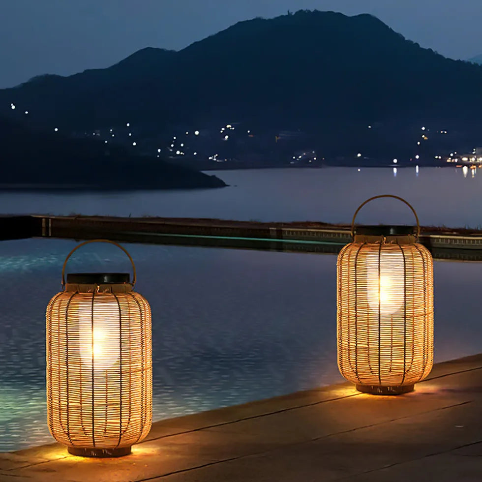 Floor Lamp & Lanterns Ritta Metal & Imitation Rattan