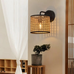 Brown Lanterns For Bedroom Ritta Metal & Rattan Led