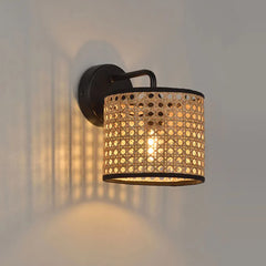 Brown Lanterns For Bedroom Ritta Metal & Rattan Led