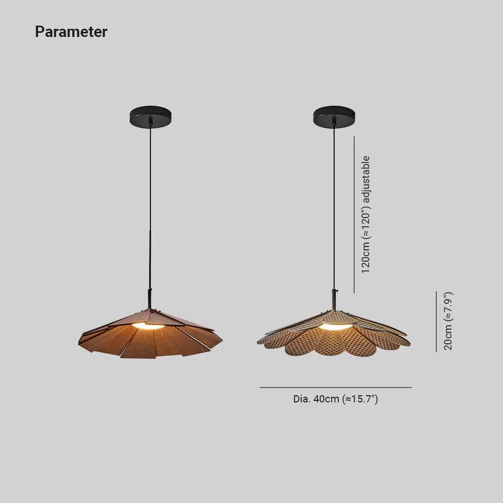 Light Single Pendant For Bedroom Ritta Wood Warm White Ip20 Led