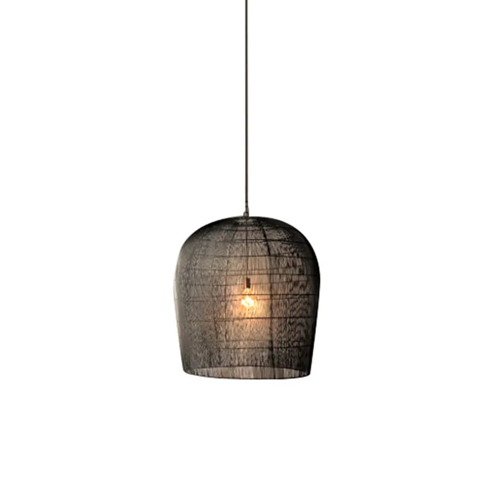 Black Light Single Pendant For Bedroom Ritta Metal