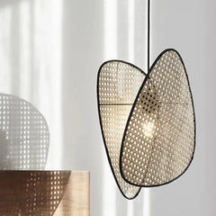 Rattan For Bedroom Ritta Metal & Rattan Led