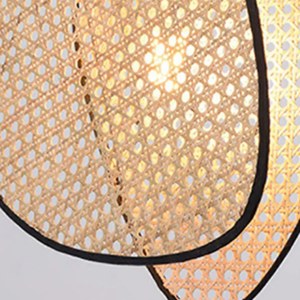 Rattan For Bedroom Ritta Metal & Rattan Led