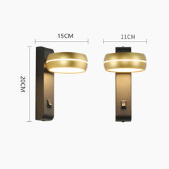 Flush Wall Light For Bedroom Modern Metal