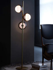 Black Semicircle Floor Lamp For Bedroom Circle Salgado Metal Ip20