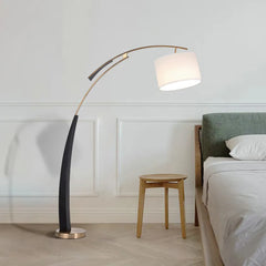 Floor Lamp For Study Room Salgado Metal & Fabric Dimmable Led Ip20 Plug