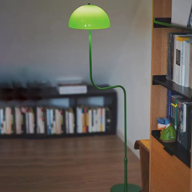 Green Floor Lamp For Bedroom Salgado Metal & Glass Ip20