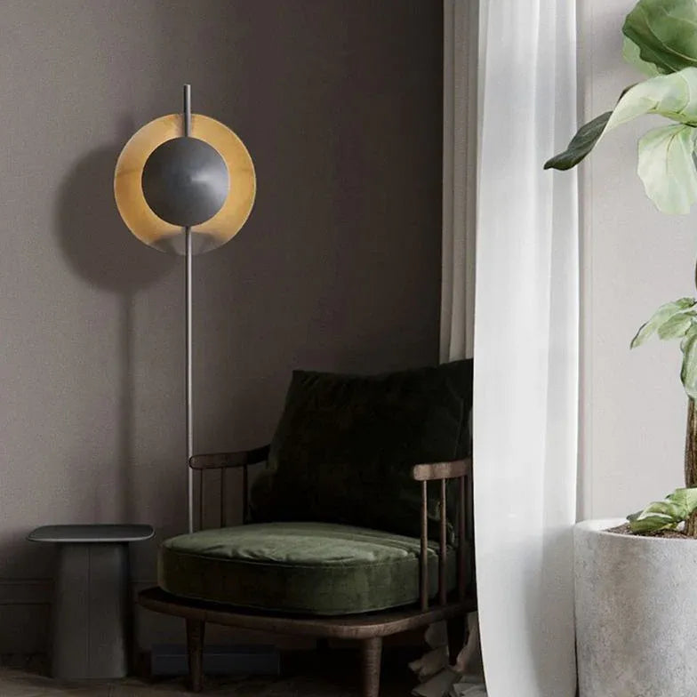 Floor Lamp For Study Room Circle Salgado Metal Plug Led