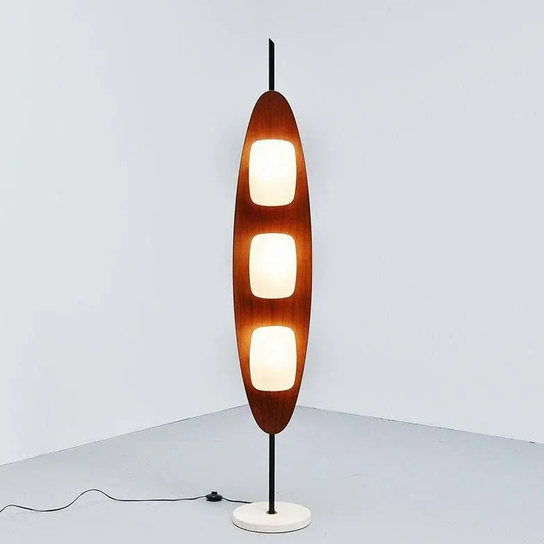 Brown Floor Lamp For Study Room Salgado Metal Plug Led