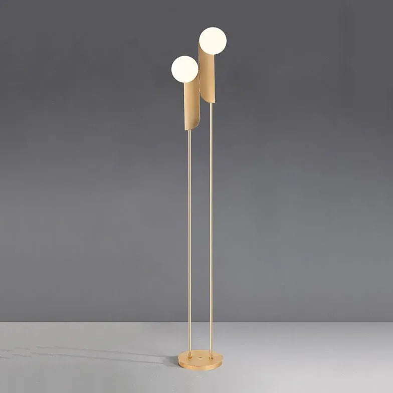 Gold Floor Lamp For Kitchen Salgado Metal Plug Bi-pin