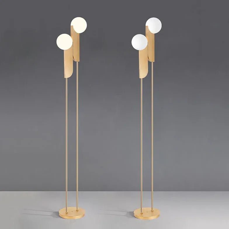 Gold Floor Lamp For Kitchen Salgado Metal Plug Bi-pin