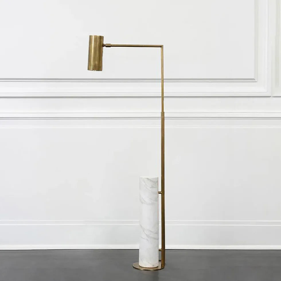 Gold Floor Lamp For Bedroom Salgado Marble Ip20