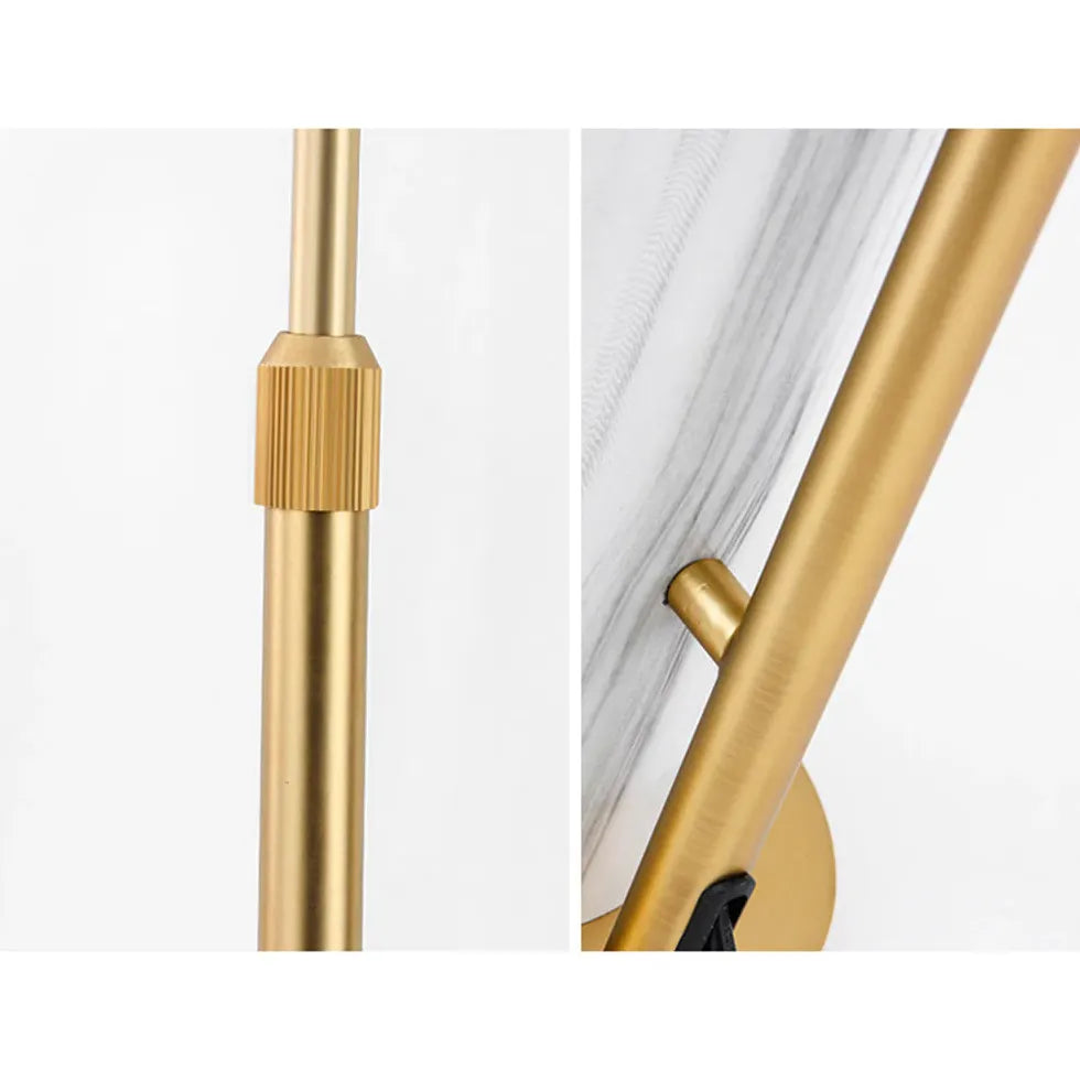 Gold Floor Lamp For Bedroom Salgado Marble Ip20