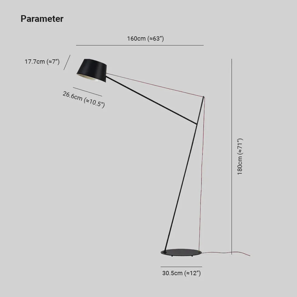 Black Floor Lamp For Study Room Linear Salgado Metal Led Plug