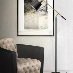 Black Floor Lamp For Bedroom Salgado Metal Ip20 Led