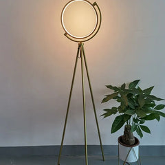 Black Tripod Floor Lamp For Study Room Circle Salgado Meta Led Plug Ip20