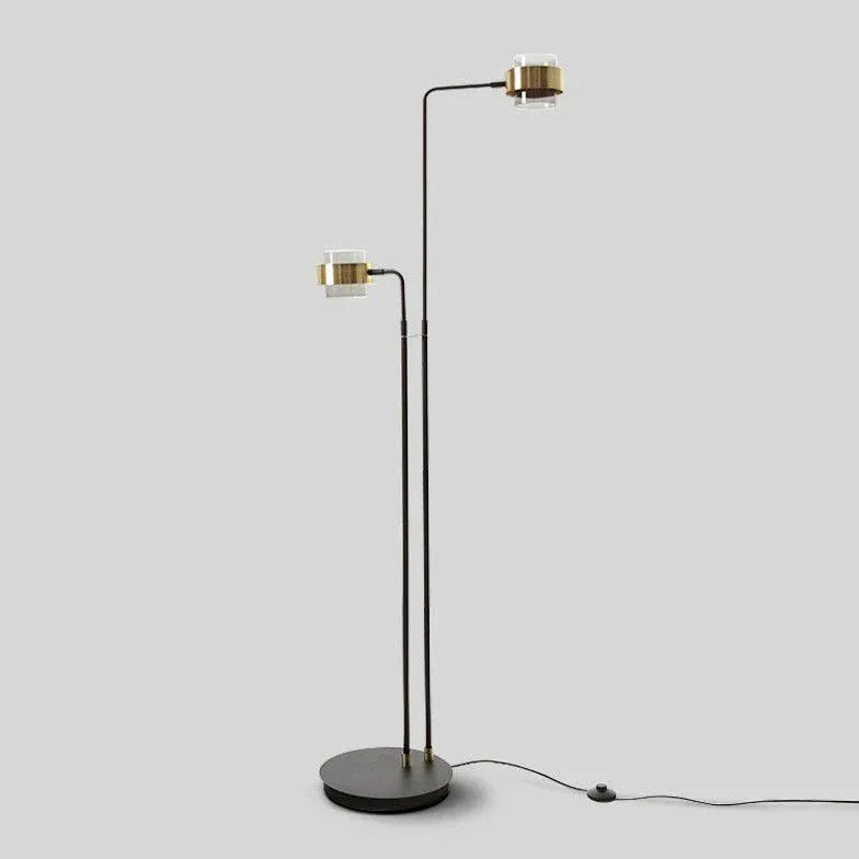 Black Floor Lamp For Study Room Salgado Metal