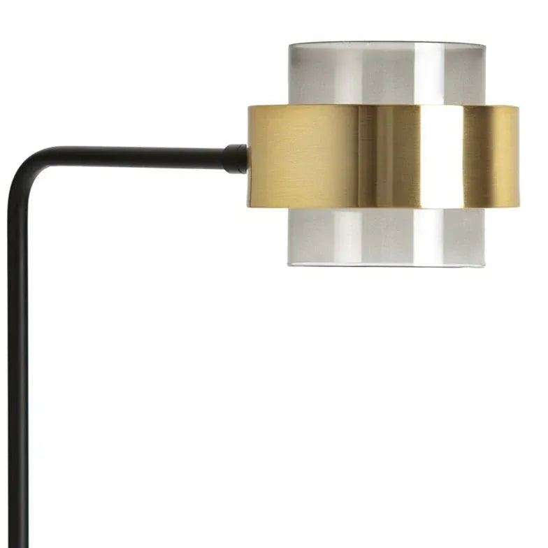 Black Floor Lamp For Study Room Salgado Metal