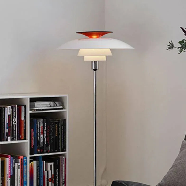 Floor Lamp For Living Room Salgado Metal & Acrylic Plug Led Ip20