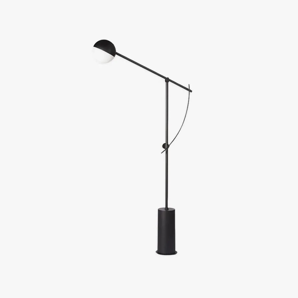 Black Floor Lamp For Study Room Salgado Metal Led