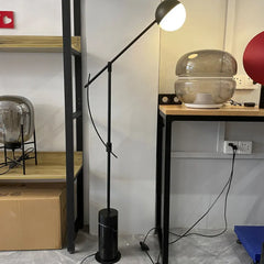 Black Floor Lamp For Study Room Salgado Metal Led