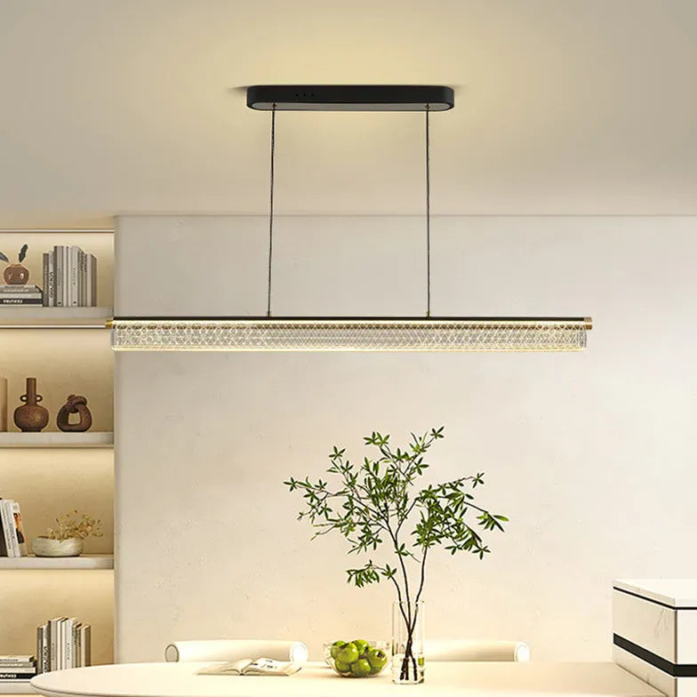 Bar Pendant Light For Living Room Salgado Metal & Acrylic Ip20 Dimmable