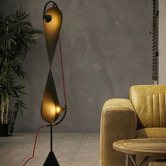 Black Floor Lamp For Living Room Salgado Metal Ip20 Plug Bi-pin