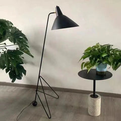 Black Floor Lamp For Living Room Salgado Metal & Iron Ip20 Led