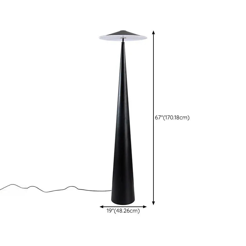 Black Floor Lamp For Living Room Salgado Iron Plug Led