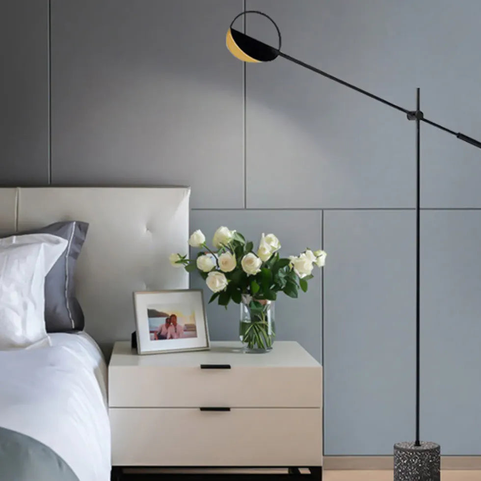 Black Floor Lamp For Bedroom Salgado Metal Led