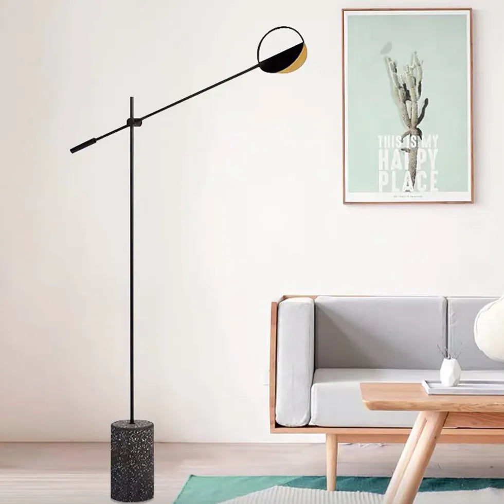 Black Floor Lamp For Bedroom Salgado Metal Led