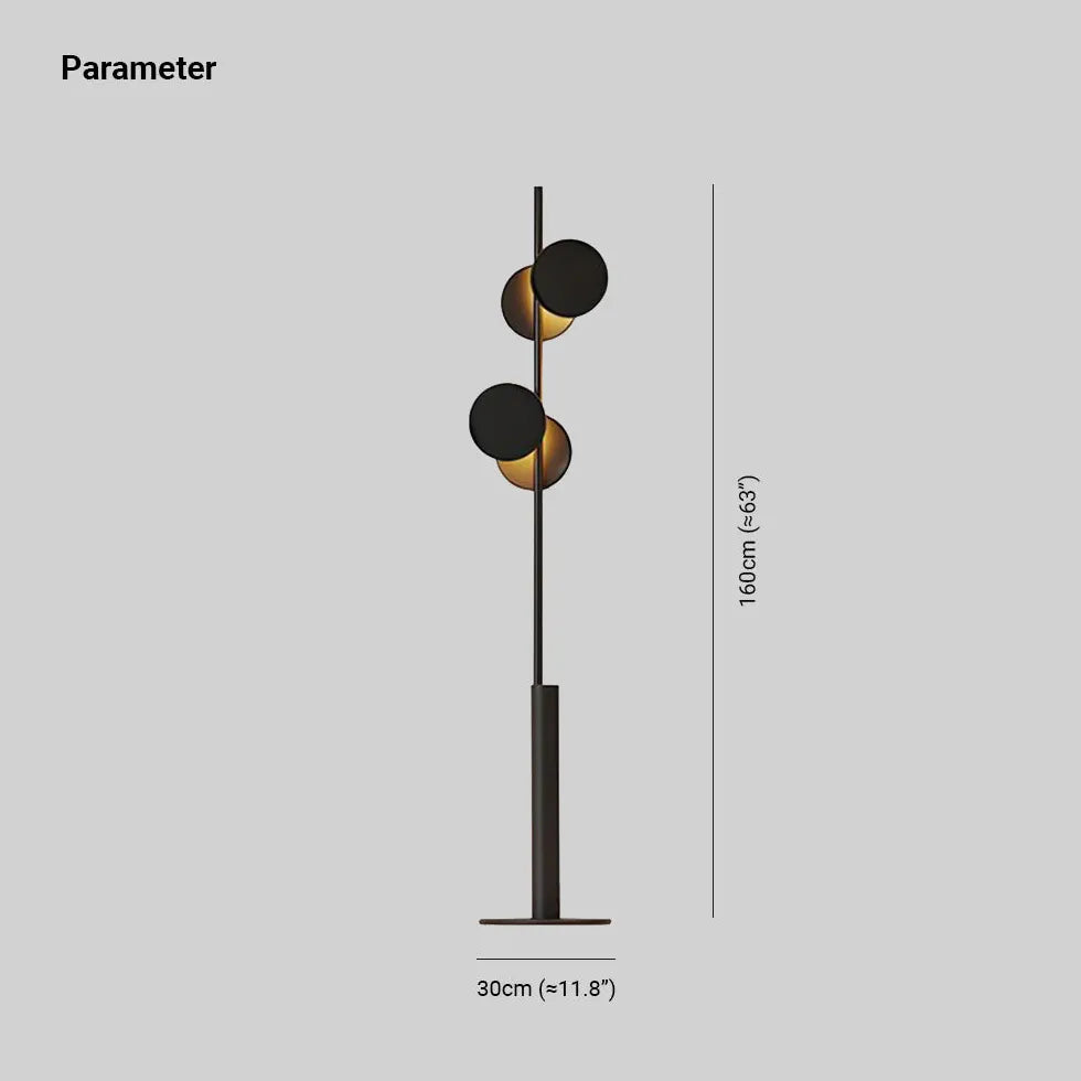 Floor Lamp For Study Room Round Salgado Metal Ip20