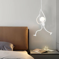 Black Light Single Pendant For Bedroom Salgado Metal Cool White