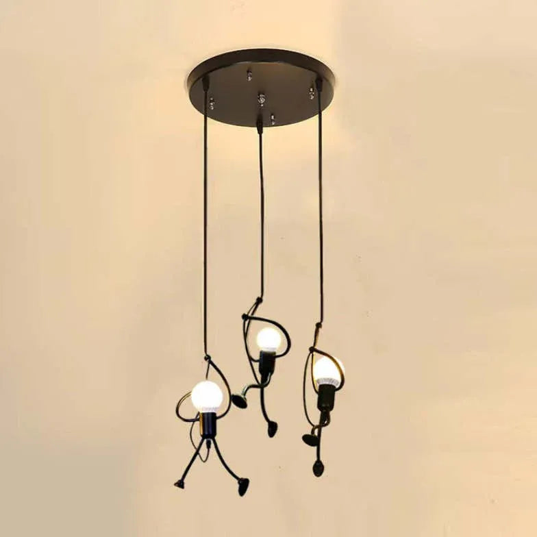 Black Light Single Pendant For Bedroom Salgado Metal Cool White