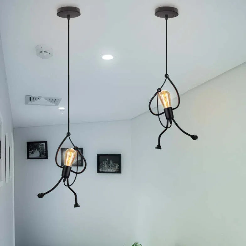 Black Light Single Pendant For Bedroom Salgado Metal Cool White