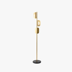 Gold Floor Lamp For Study Room Salgado Metal Plug Led Ip20