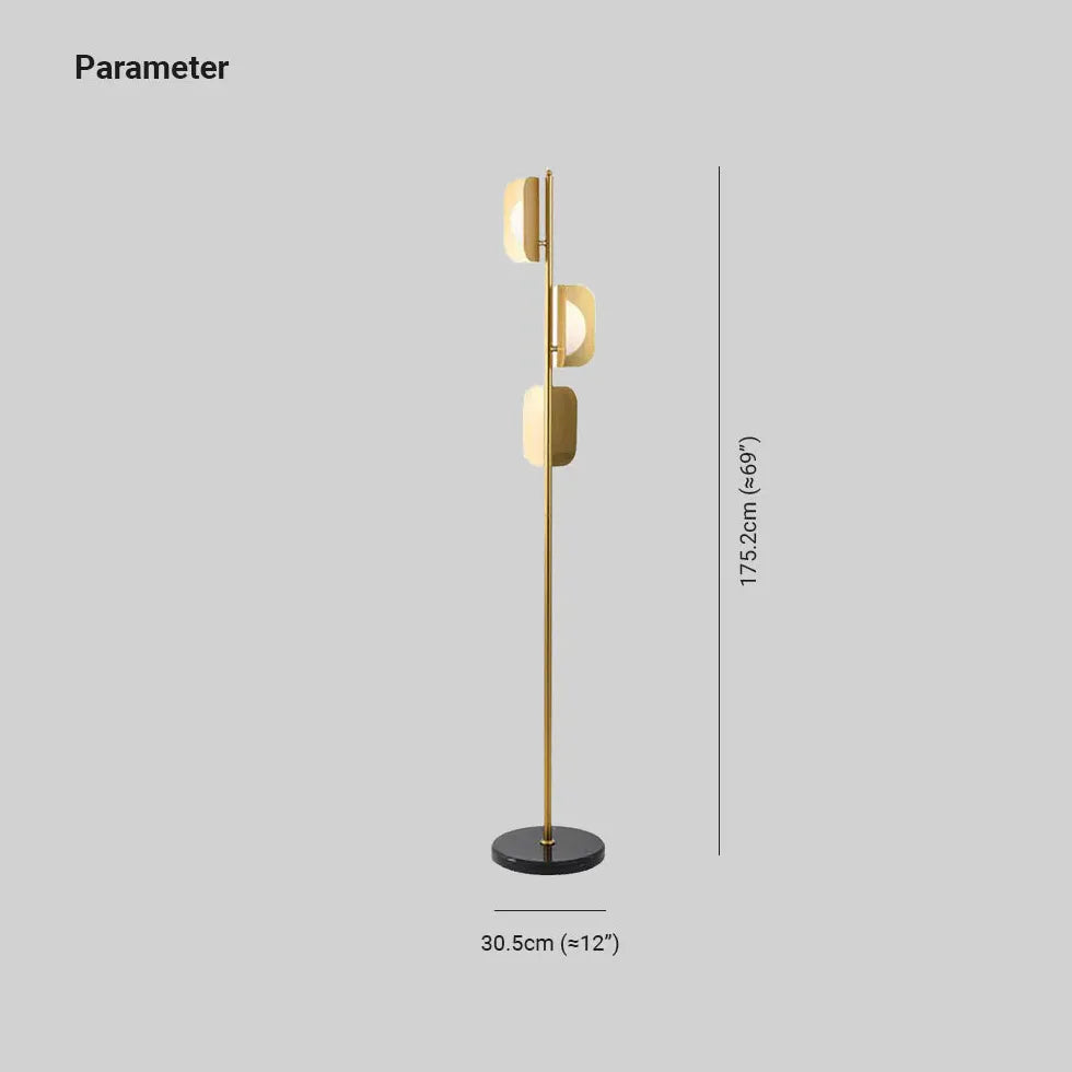 Gold Floor Lamp For Study Room Salgado Metal Plug Led Ip20