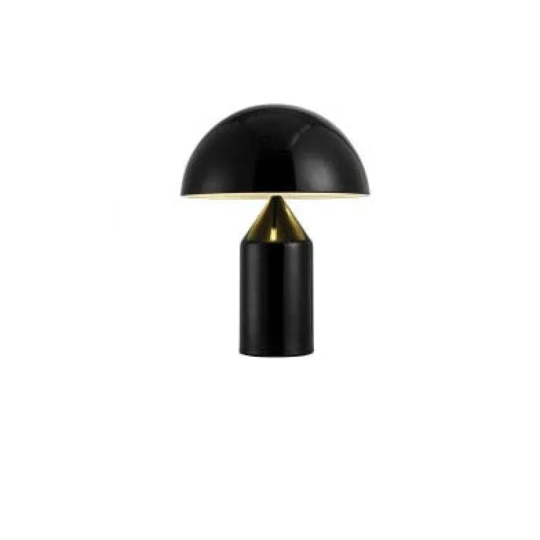 Black Mushroom Shape Table Lamp For Dining Room