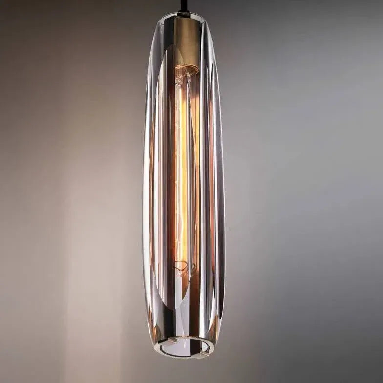 Single Pendant Lamp Glass With Led Warm White