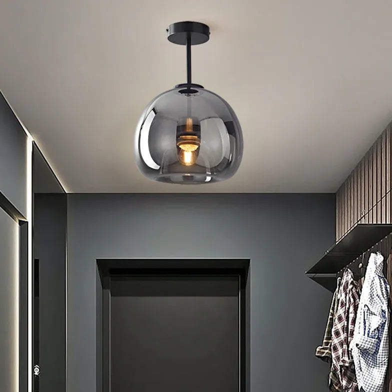 Black Low Ceiling Light For Bedroom Sanna Metal Led Warm White